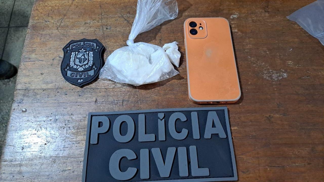 EM OIAPOQUE, POLÍCIA CIVIL PRENDE HOMEM EM FLAGRANTE POR TRÁFICO DE DROGAS 